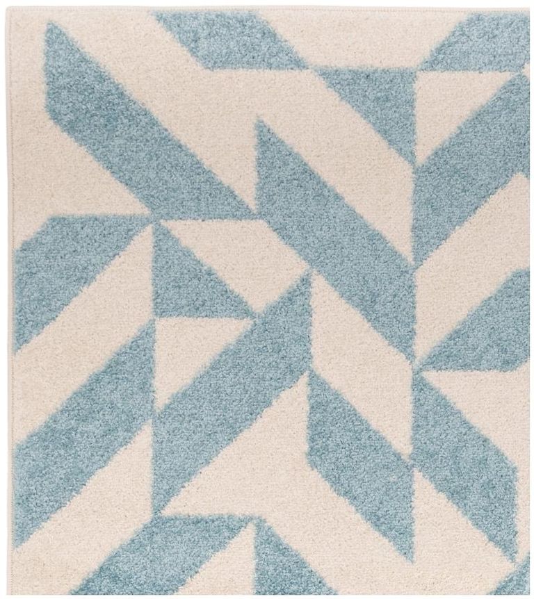 Easy Muse Rug - Shapes - MU03 - Blue - Sizes Available