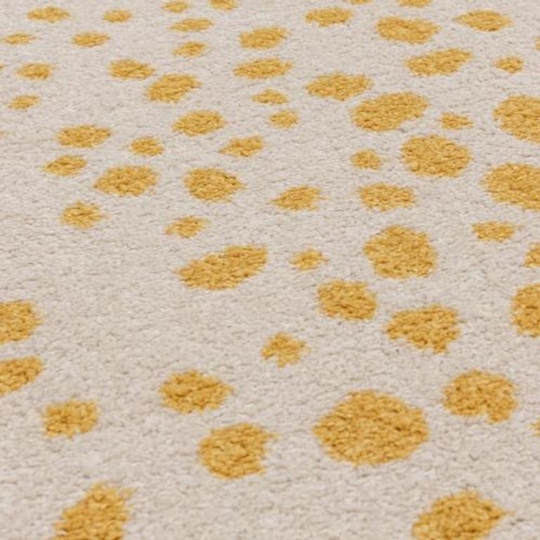 Easy Muse Rug - Spotty - MU12 - Yellow - Sizes Available