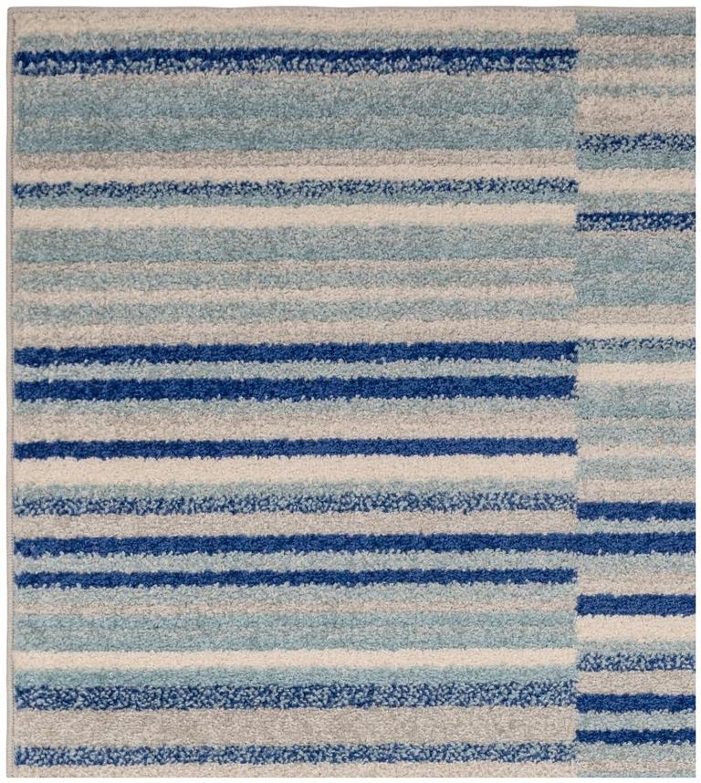Easy Muse Rug - Stripe - MU05 - Blue - Sizes Available