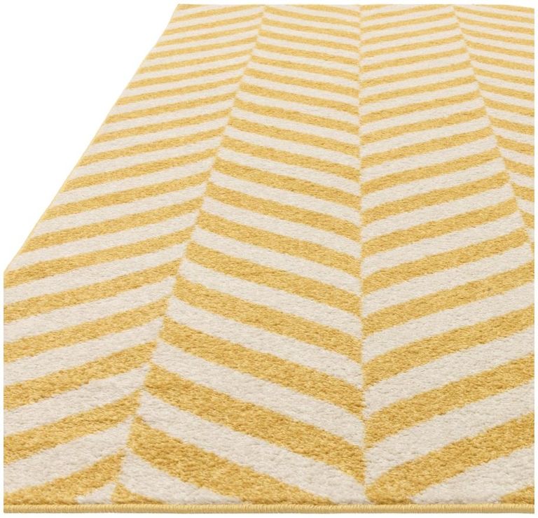Easy Muse Rug - Stripe - MU08 - Yellow - Sizes Available