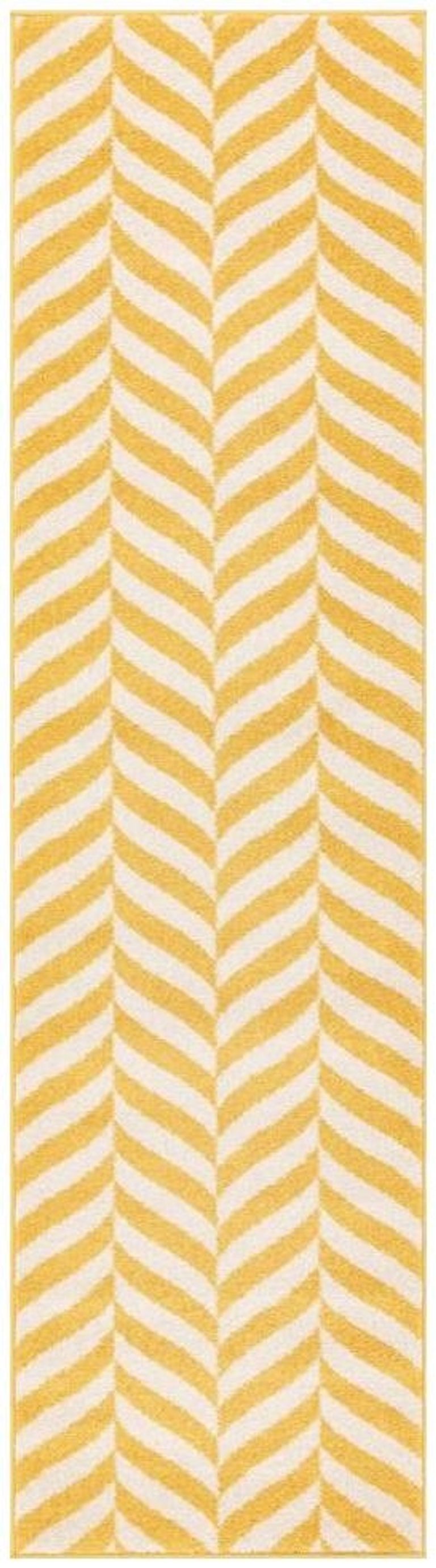 Easy Muse Rug - Stripe - MU08 - Yellow - Sizes Available