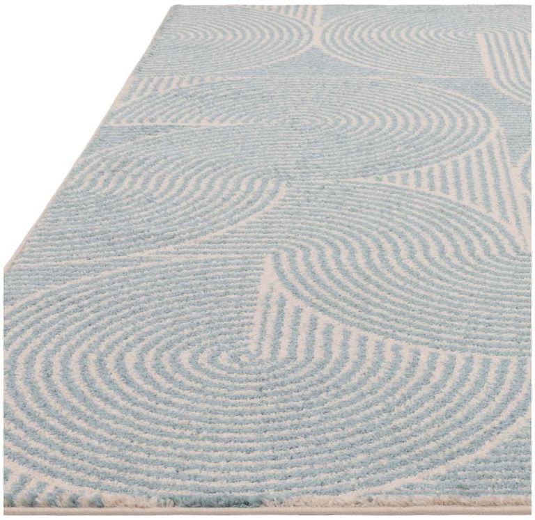 Easy Muse Rug - Swirl - MU02 - Blue - Sizes Available