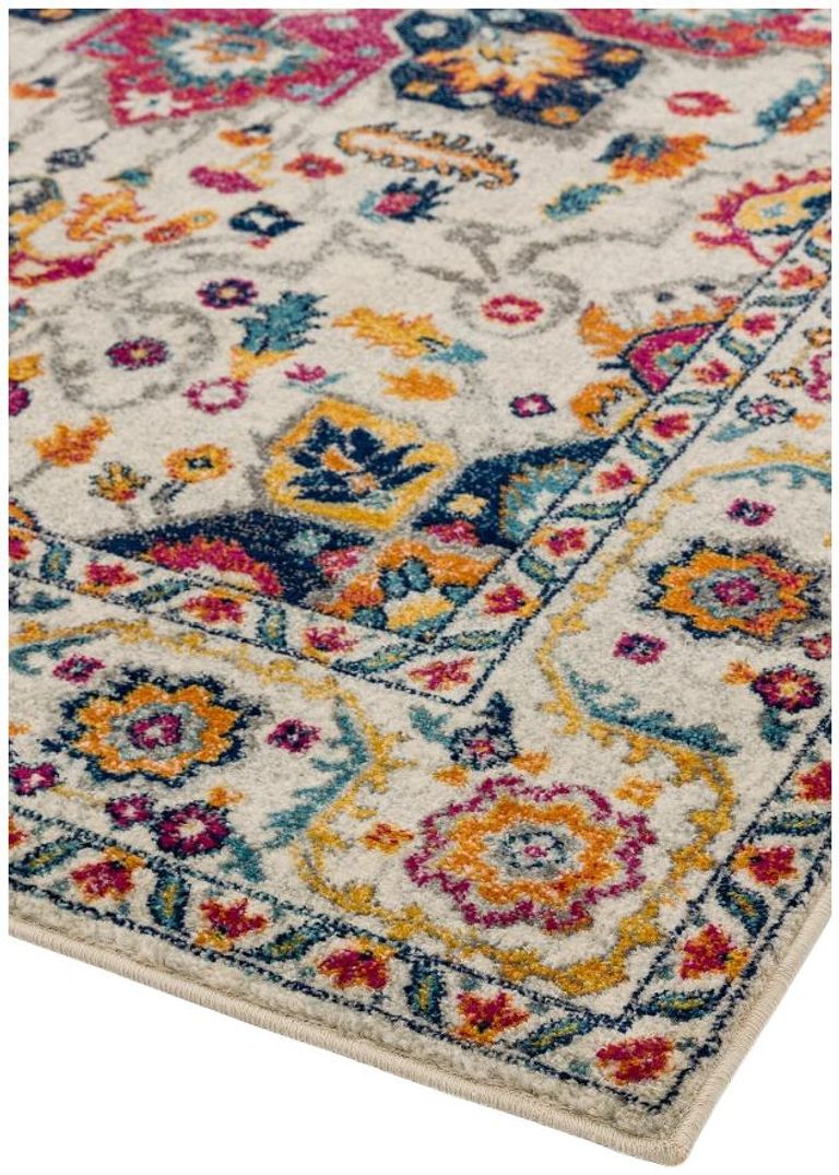 Easy Nova Rug - White Multi Colour - NV24 - Sizes Available