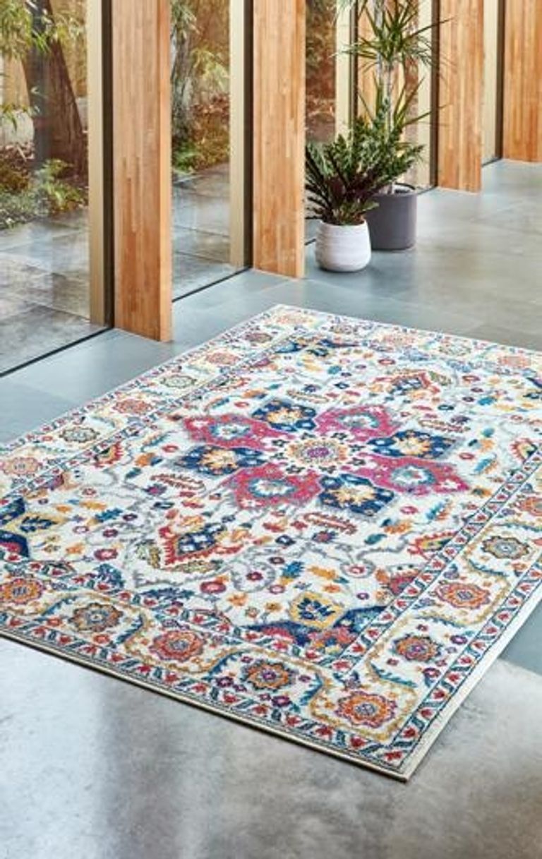 Easy Nova Rug - White Multi Colour - NV24 - Sizes Available