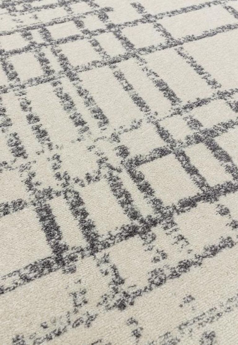 Easy Nova Rug - Grid Grey - NV31 - Sizes Available
