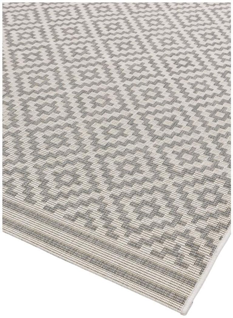 Easy Patio Rug - Diamond 11 - Grey - Sizes Available