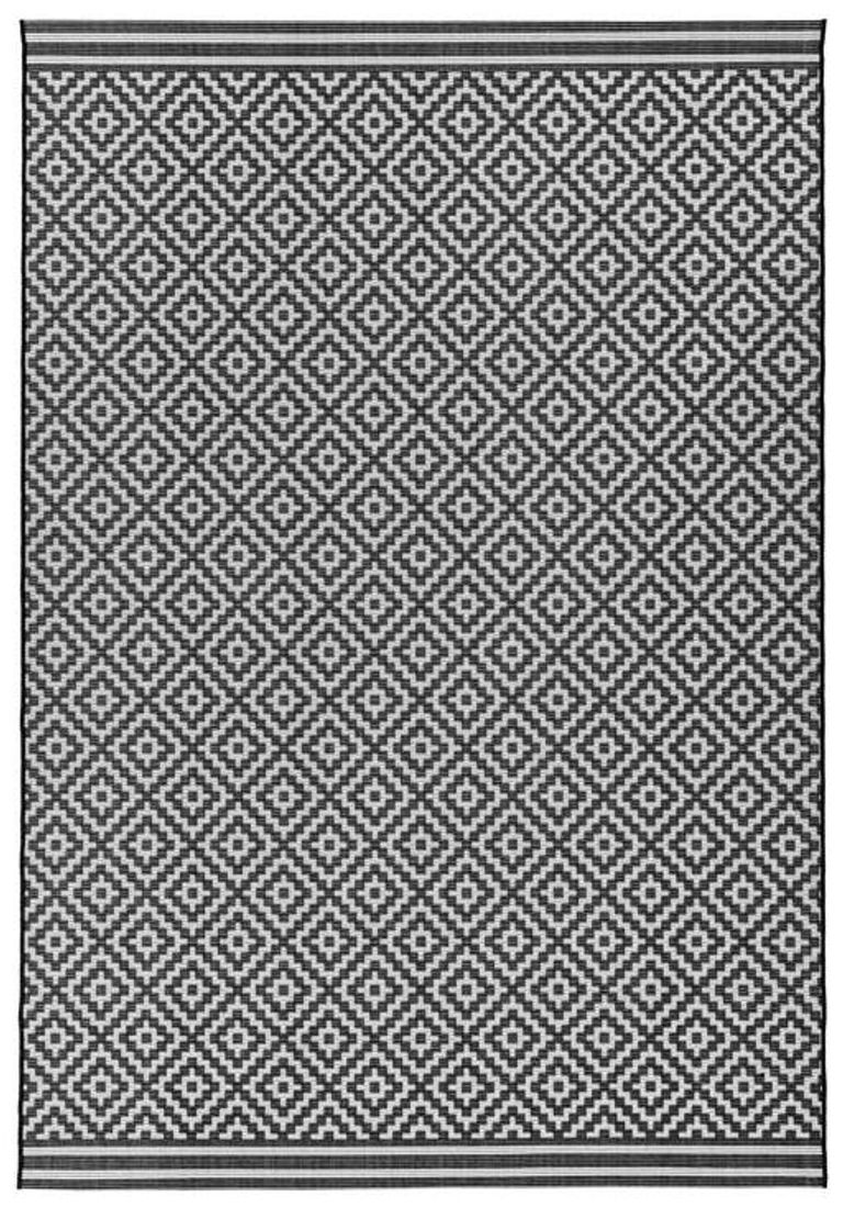 Easy Patio Rug - Diamond 12 - Mono - Sizes Available