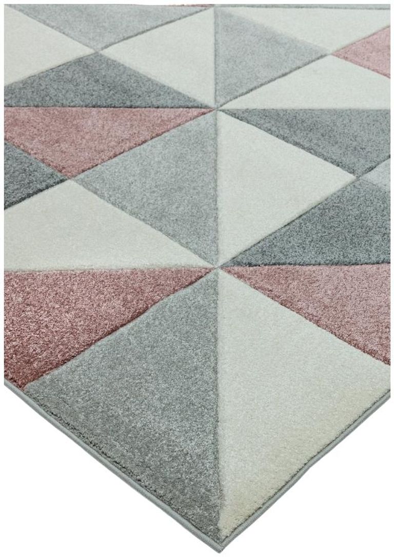 Easy Sketch Rug - Cubic - Pink - Sizes Available