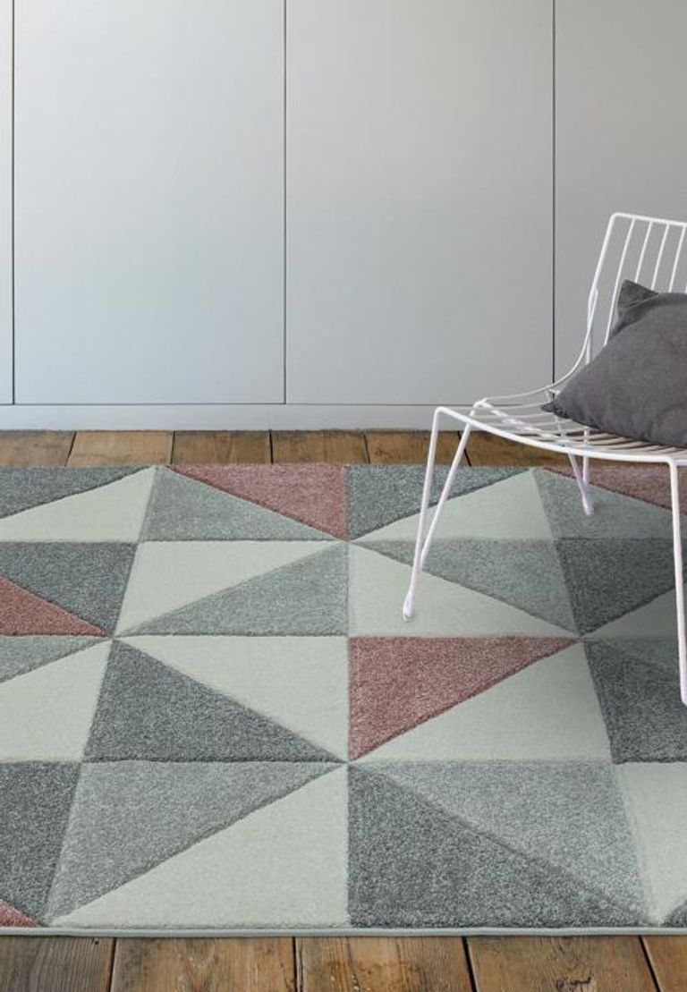 Easy Sketch Rug - Cubic - Pink - Sizes Available