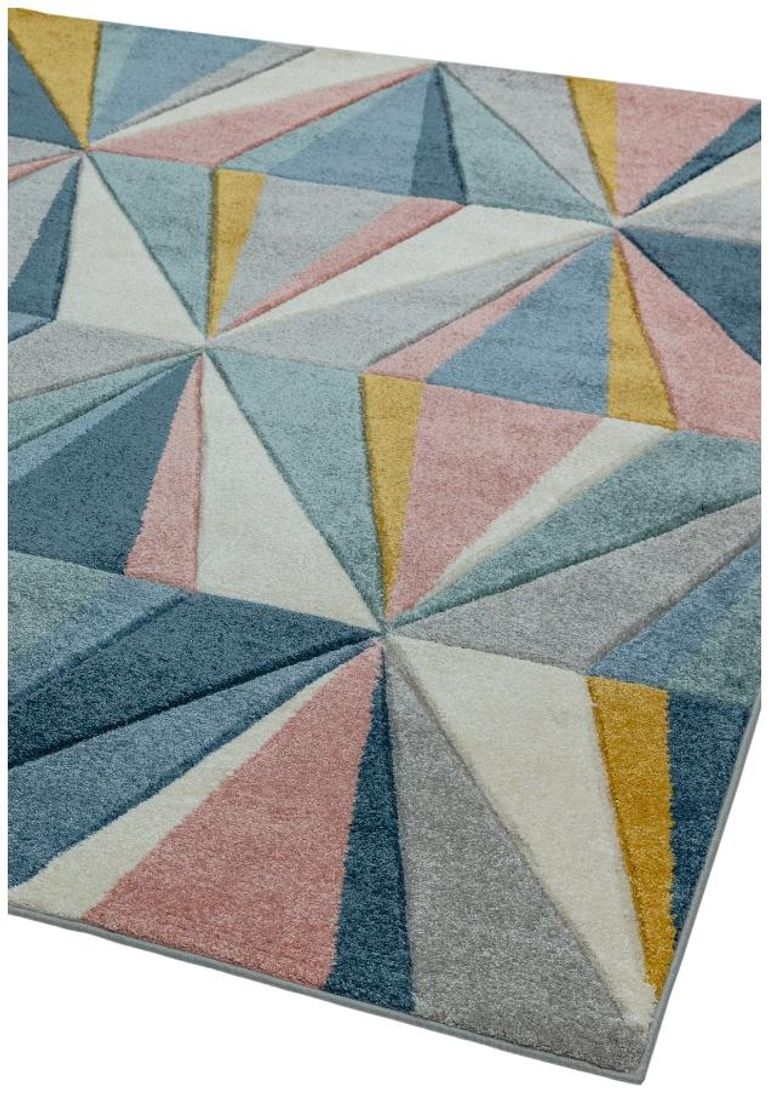 Easy Sketch Rug - Diamond - Multi Colour - 80cm x 150cm