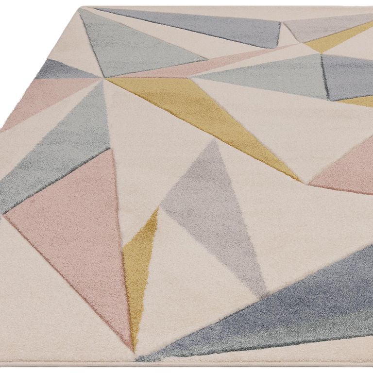 Easy Sketch Rug - Kaleidoscope - Pastel - Sizes Available