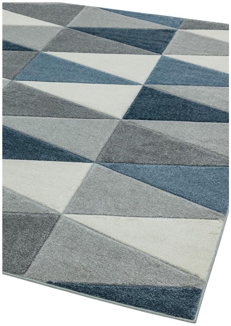 Easy Sketch Rug - Kite Blue - Multi Colour - 80cm x 150cm