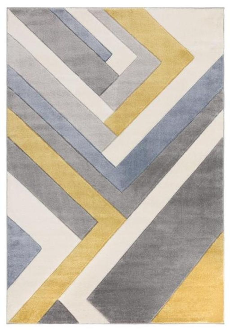 Easy Sketch Rug - Linear Grey - Multi Colour - 80cm x 150cm