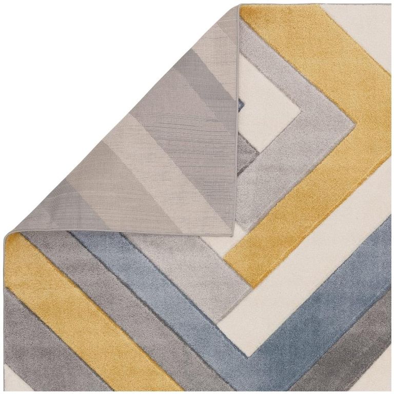 Easy Sketch Rug - Linear Grey - Multi Colour - 80cm x 150cm