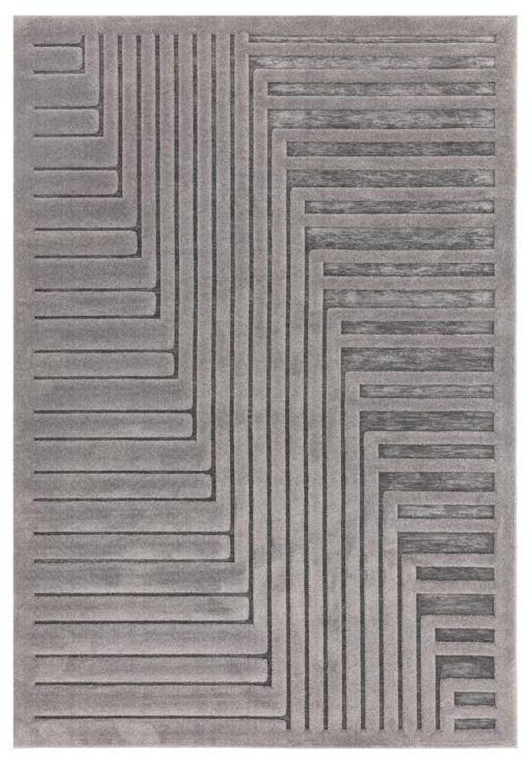 Easy Valley Connection Rug - Charcoal - 120cm x 170cm