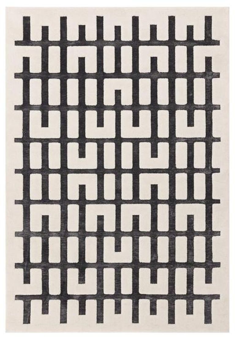 Easy Valley Rug - Junction - Charcoal and Ivory - 120cm x 170cm