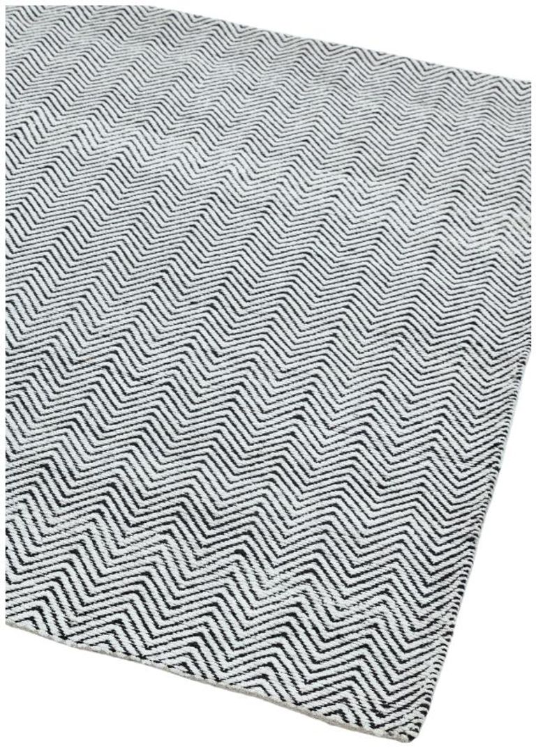 Natural Weaves Rug - Ives - Black and White - Sizes Available