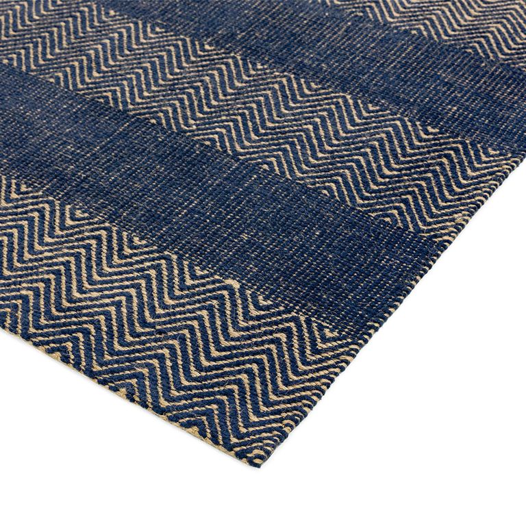 Natural Weaves Rug - Ives - Navy Blue - Sizes Available