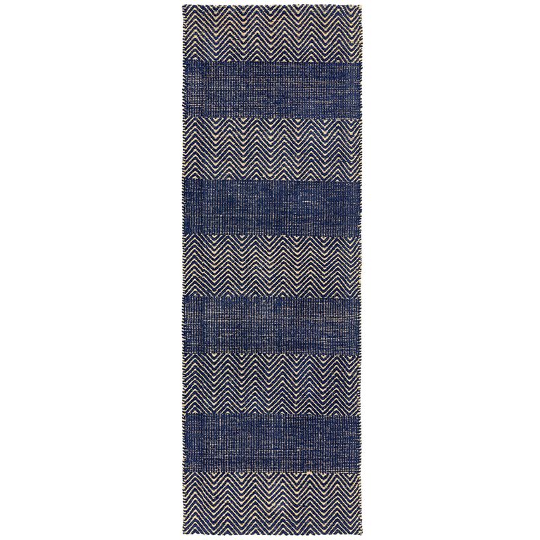 Natural Weaves Rug - Ives - Navy Blue - Sizes Available
