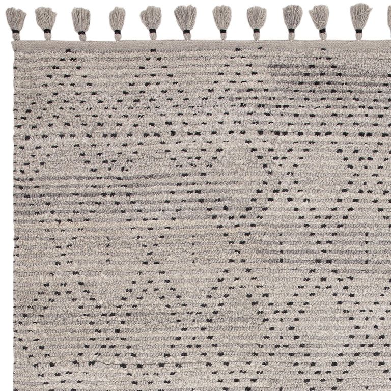 Natural Weaves Rug - Nepal - Grey and Black - Diamond - Sizes Available