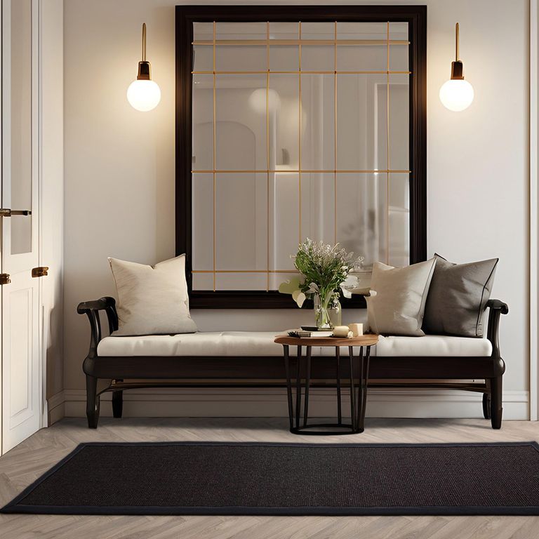 Natural Weaves Runner - Sisal - Black - Sizes Available