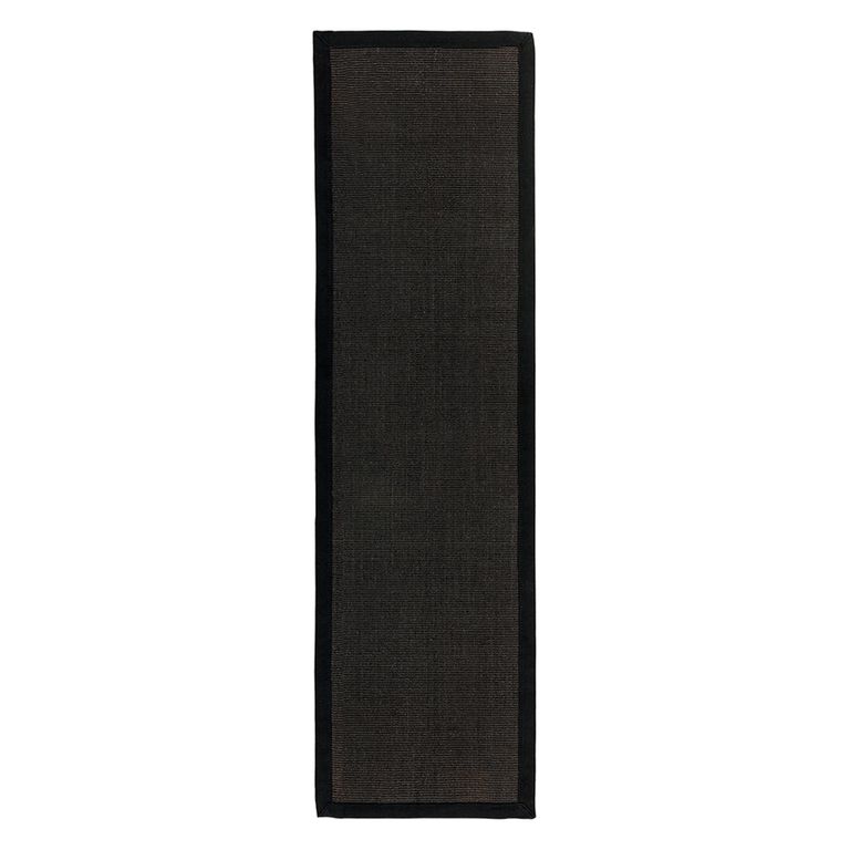 Natural Weaves Runner - Sisal - Black - Sizes Available