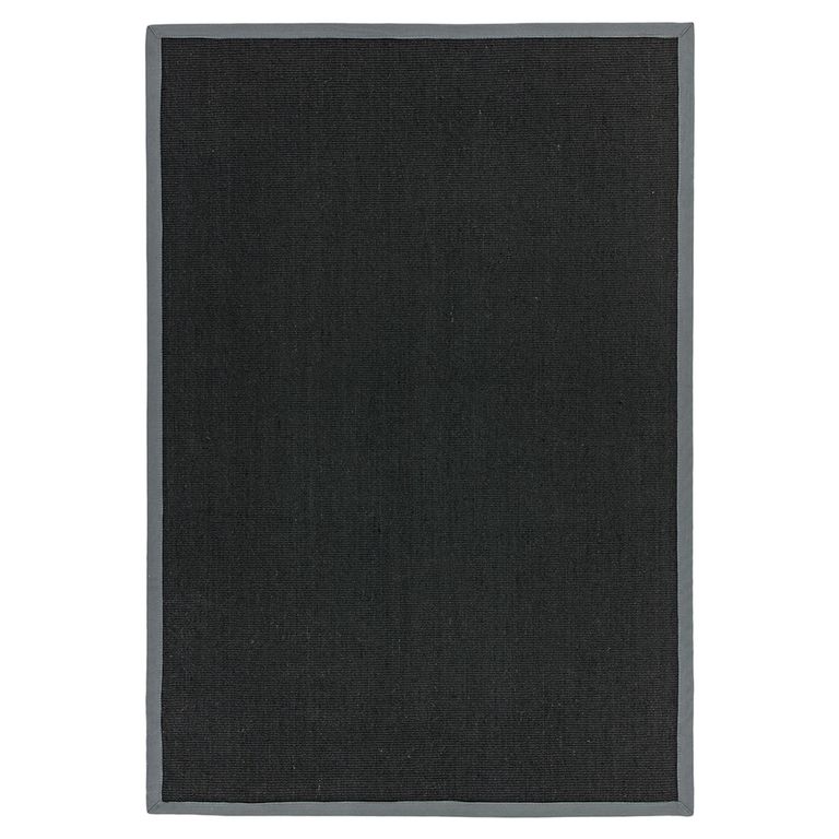 Natural Weaves Rug - Sisal - Black and Grey - Sizes Available