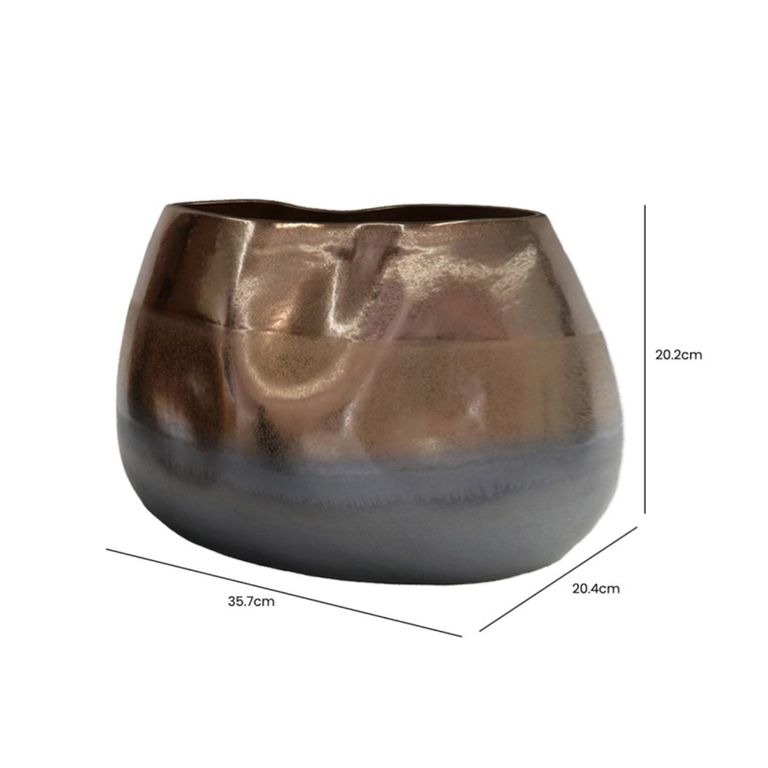 Vase - Black and Gold - Ceramic