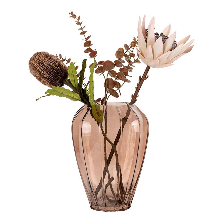 Glass Vase - Brown - 22cm x 29cm