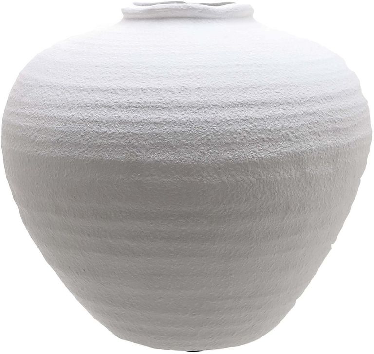 Burton Large Matt White Ceramic Vase