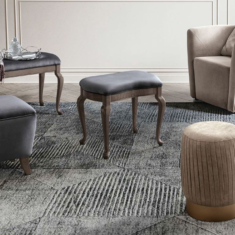 Nabucco Dressing Stool - Padded - Silver Birch