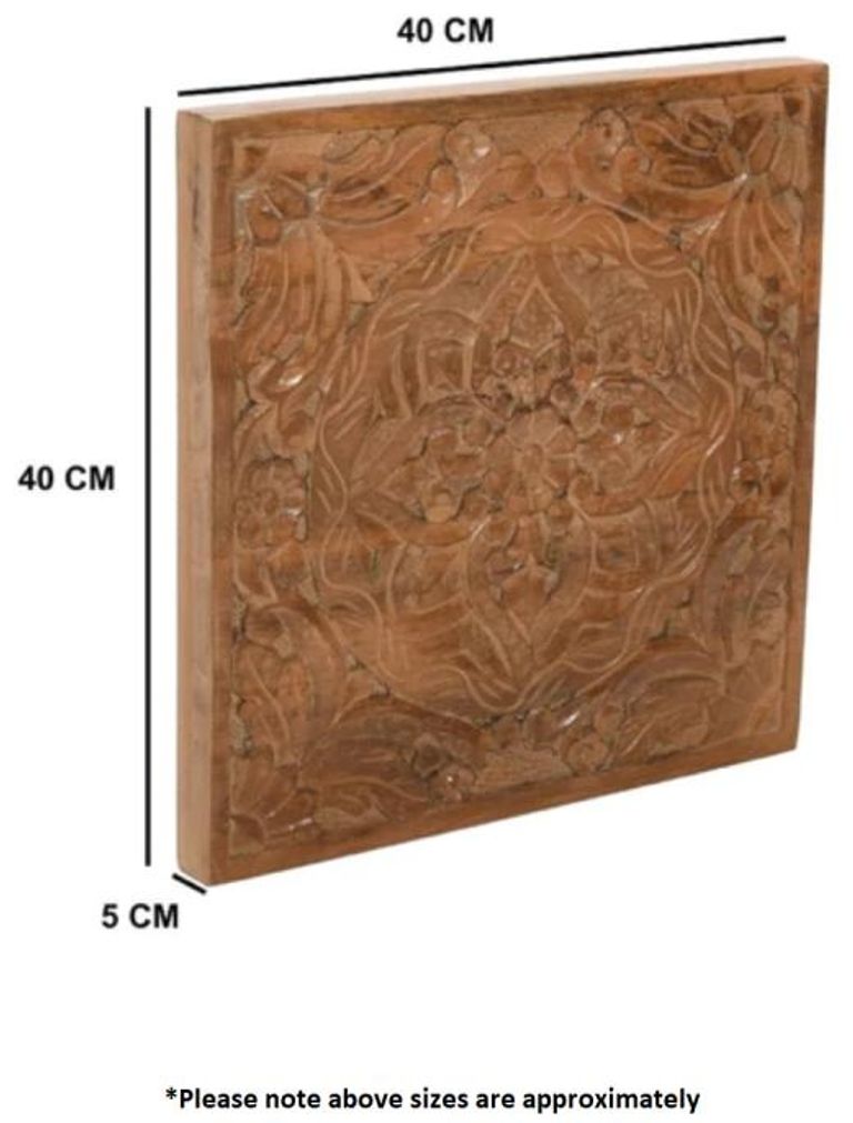 Carved Mango Wood Wall Art