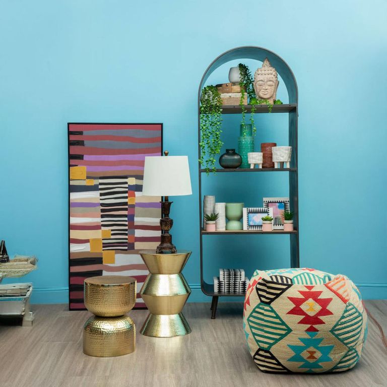 Cefena Pouffe - Square - Cream Fabric