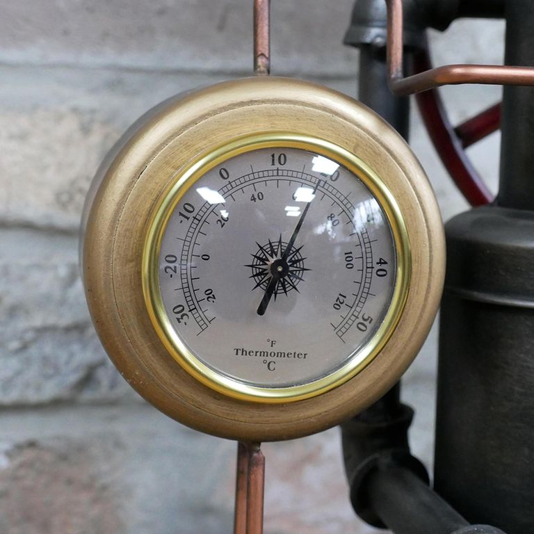 Coin Bank Pipe Clock - Set of 2 - Metal