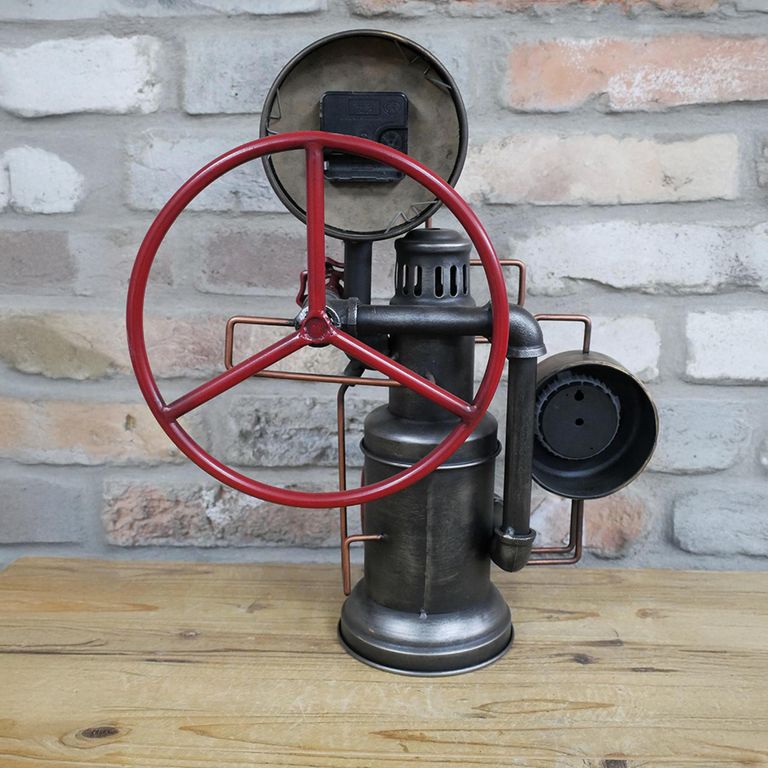 Coin Bank Pipe Clock - Set of 2 - Metal