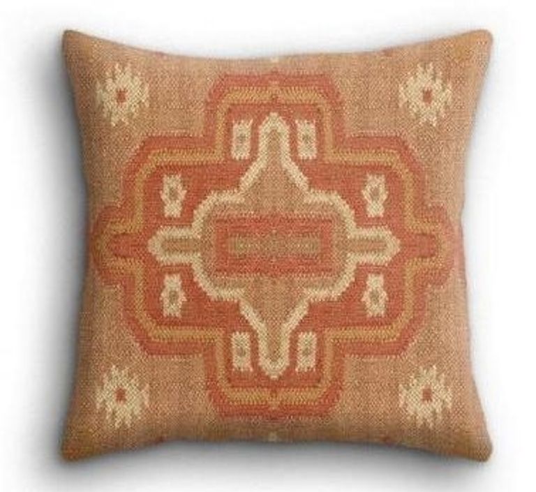 Dewas Flatweave Orange Cushion