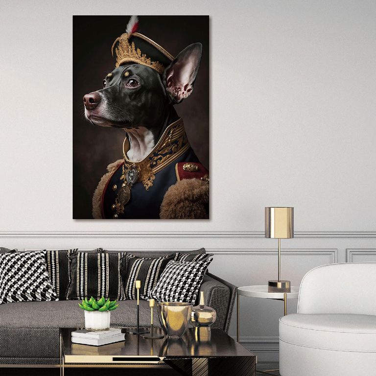 Dog Tempered Glass Wall Art