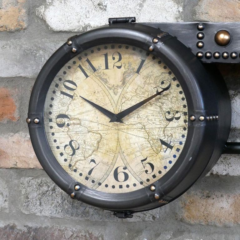 Wall Clock - Black - Metal