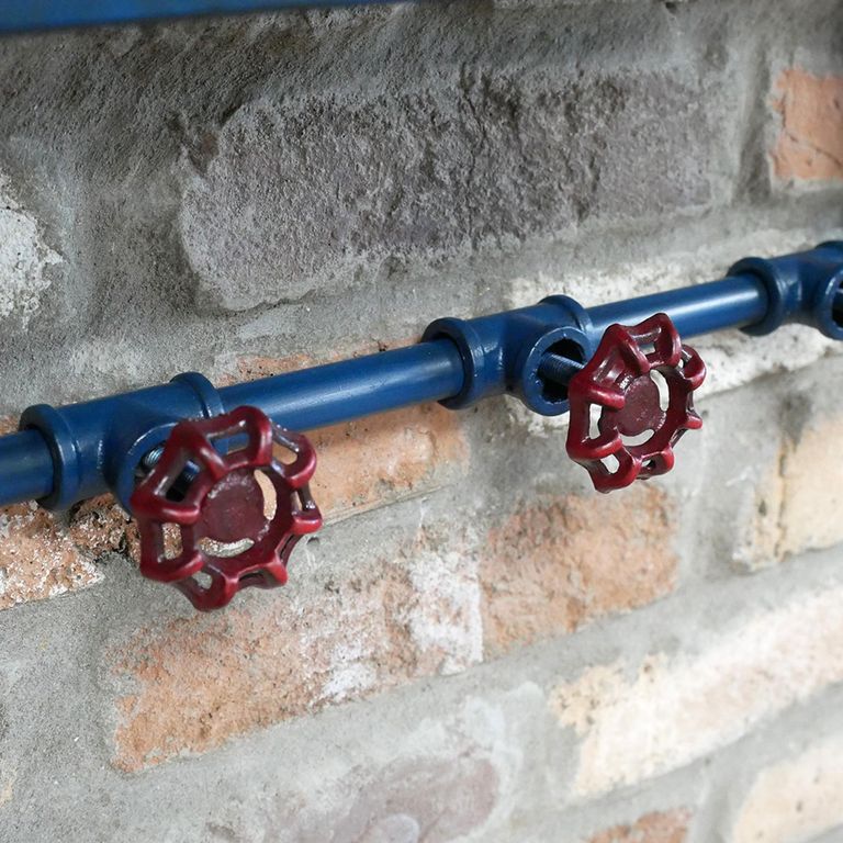 Wall Clock - Blue - Metal