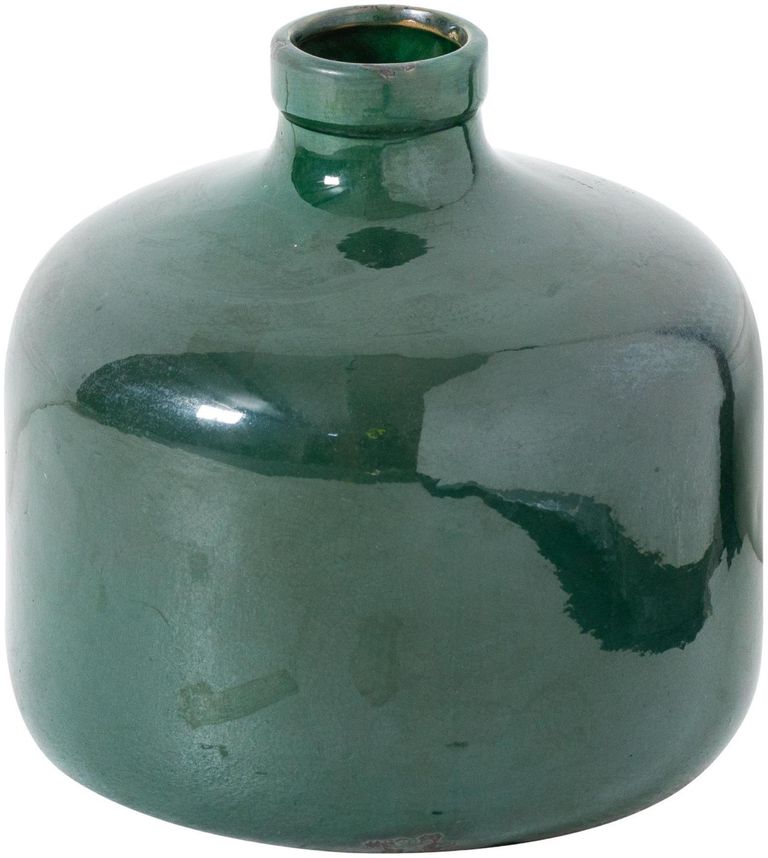 Ealing Green Ceramic Emerald Glazed Eve Vase