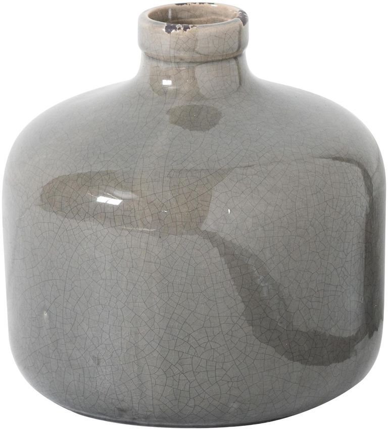 Ealing Grey Ceramic Glazed Eve Vase
