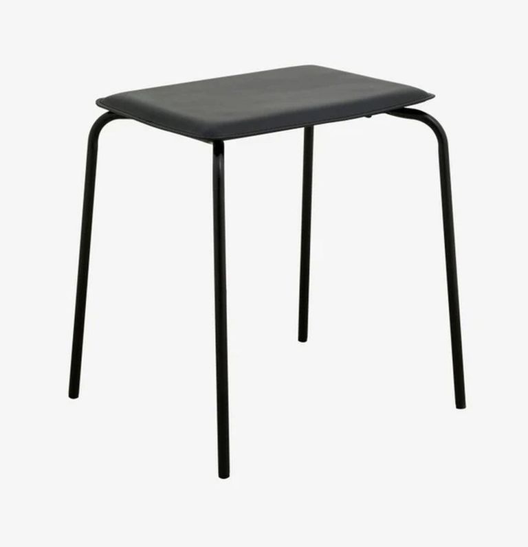 Esa Black Metal Stool