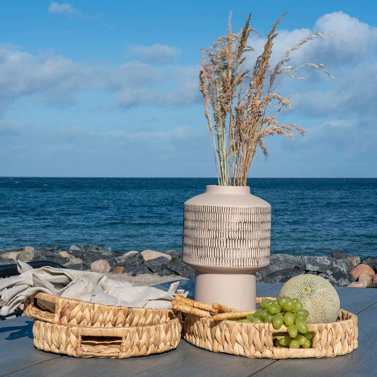 Estoril Tray - Round - Waterhyacinth - Set of 3 - Natural