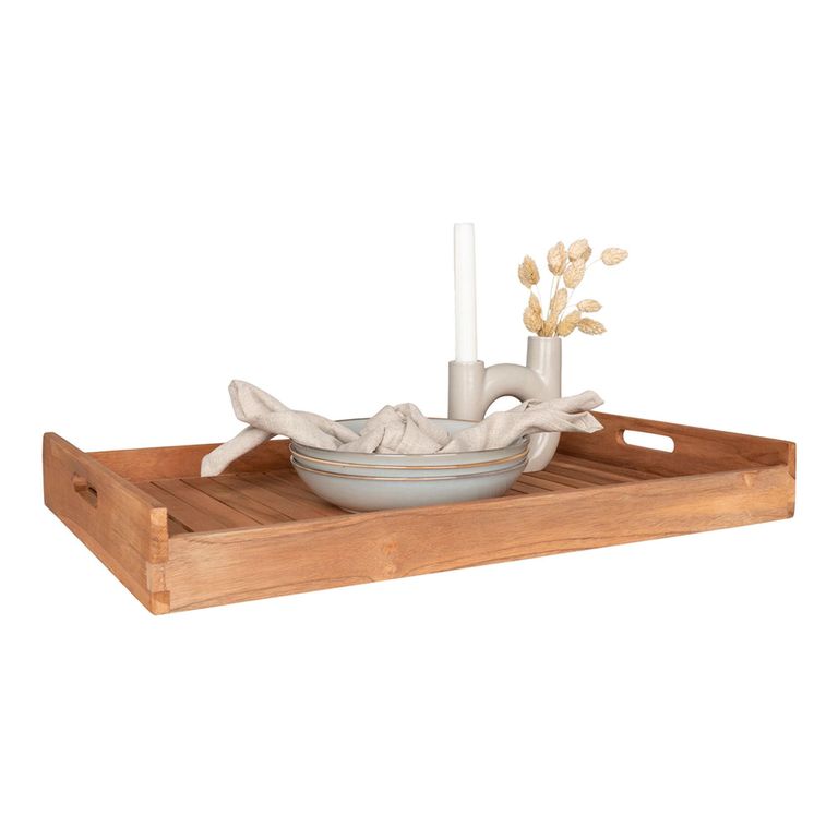 Faro Tray - Teak Wood - Natural
