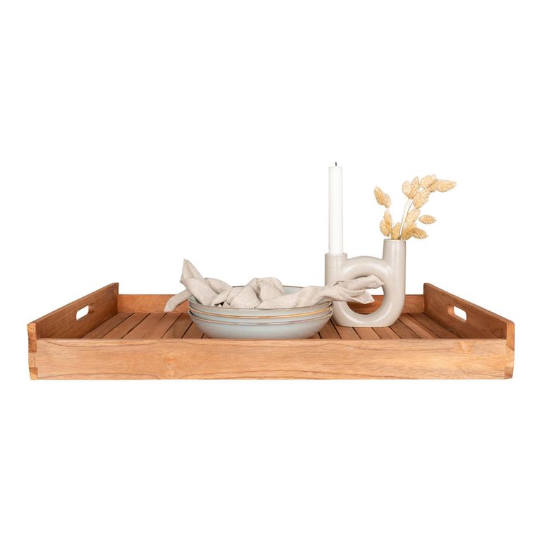 Faro Tray - Teak Wood - Natural