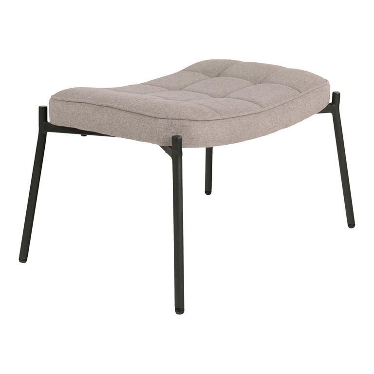 Glasgow Footstool - Stone Fabric