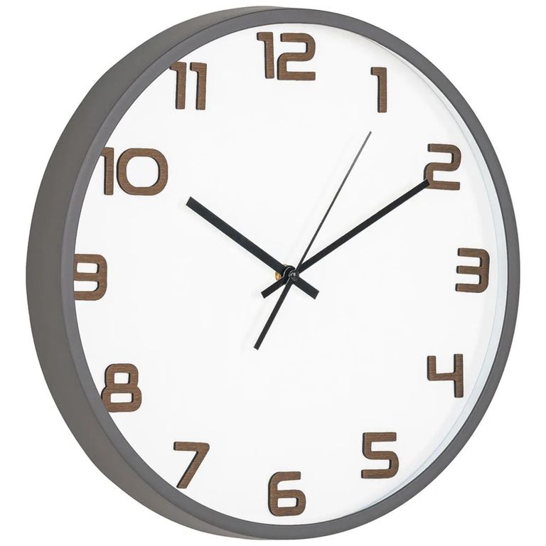 Greenwich Wall Clock - Round - Grey