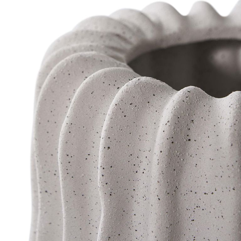 Ceramic Flower Pot - Grey