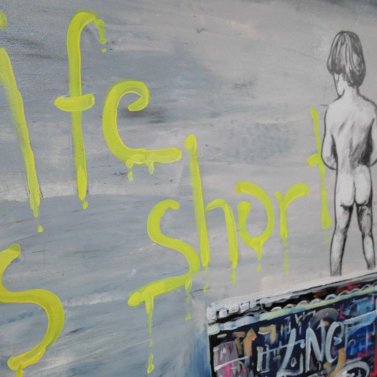 Hand Painting Canvas Wall Art - 7582 - Fabric