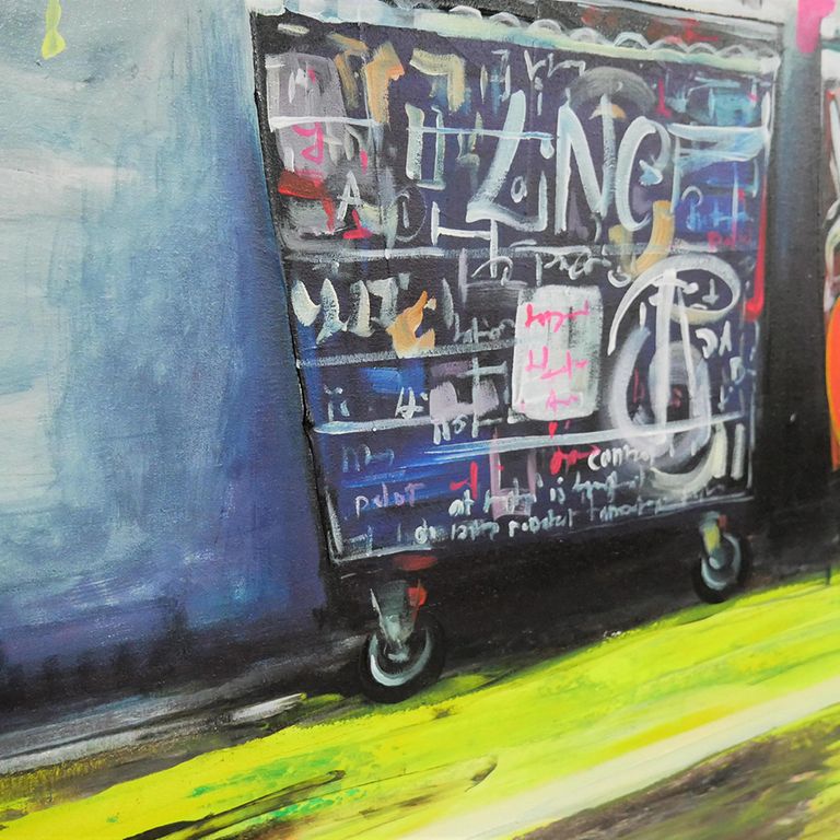 Hand Painting Canvas Wall Art - 7582 - Fabric